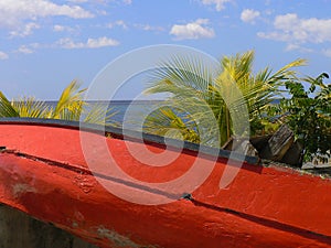 West Indian yawl on the beach