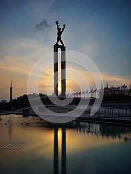 The West Irian Liberation statue in Jakarta