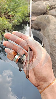 west java indonesia traditional microfishing rod