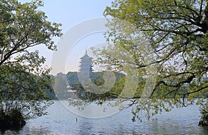 West lake landscape Hangzhou China