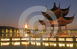 West lake landscape Hangzhou China