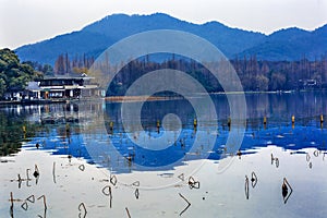 West Lake Reflection Hangzhou Zhejiang China