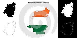 West Nimar outline map