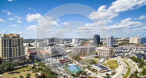 West Palm Beach aerial skyline, Florida - USA