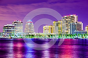 West Palm Beach Florida Skyline photo