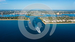 West Palm Beach Inlet Atlantic Ocean Florida