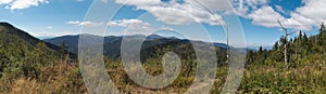 West panorama view from Havrania Polana in Nizke Tatry mountains