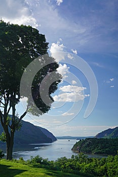 West Point, New York: View of the Hudson River from the Overlook