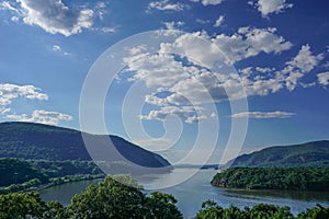 West Point, New York: View of the Hudson River from the Overlook