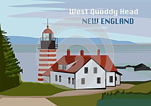 West Quoddy Head lighthouse, Maine
