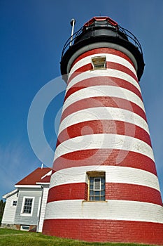 West Quoddy Head Lighthouse, Maine, USA