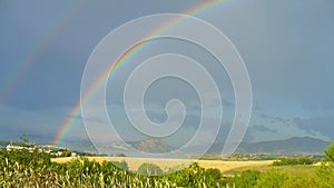 West Rhodopes mountain rainbow photo