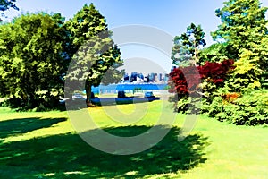 West Seatle Park View Illustration