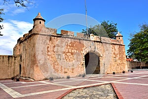 West side entrance of the colonial city of Santo Domingo