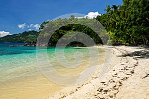 West side of Tuninon Beach in Guijalo, municipality of Caramoan, Camarines Sur Province, Luzon, Philippines