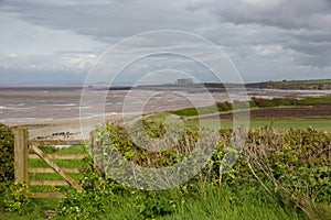 West Somerset Coast Path near Hinkley Point Somerset