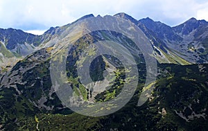 West Tatra mountains summer view slovak mountains Rohace.