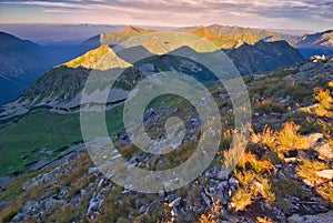 West Tatras from Hladky Stit mountain in High Tatras