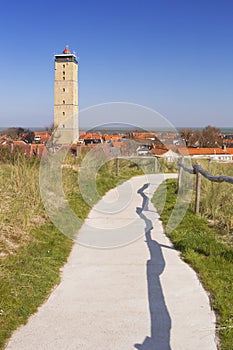 West-Terschelling and Brandaris lighthouse on Terschelling