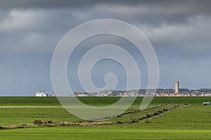 West Terschelling seen from the island of Terschelling