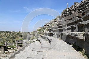 West Theatre of Umm Qais (Umm Qays)-- is a town in northern Jordan near the site of the ancient town of Gadara