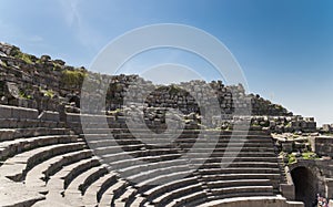 West Theatre of Umm Qais (Umm Qays)-- is a town in northern Jordan near the site of the ancient town of Gadara
