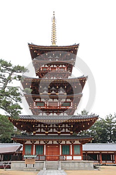 West tower of Yakushi ji in Nara