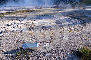 West Triplet Geyser in Yellowstone National Park