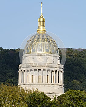 West Virginia Golden Ornate State Capital Dome