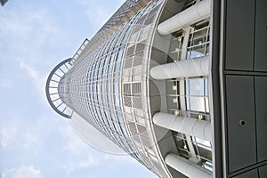 Westend Tower Frankfurt Germany Architecture Closeup Skyrise fro photo