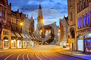 Westerkerk church in Amsterdam city center, Netherlands