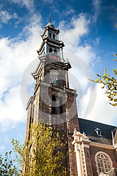 Westerkerk church in Amsterdam, Netherlands