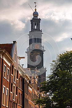 The Westerkerk, a reformed church within Dutch Protestant Calvinism in Amsterdam, Netherlands