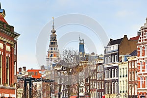 Westerkerk Church tower in Amsterdam, Holland