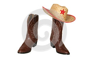 Western boots with img