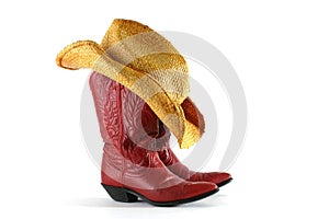 Western Boots and Hat