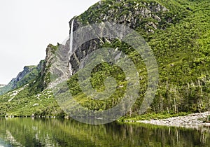Western Brook Pond Reflections photo