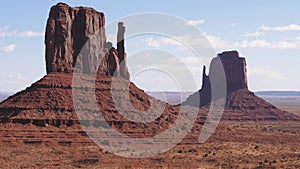 Western Buttes Rocky Outcrop Of Red Sandstone Formations In Monument Valley Area