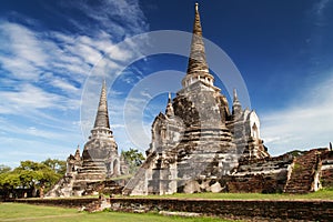 Western and Central Chedis of the Wat Phra Si Sanphet