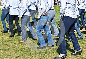 Western dancers outdoor