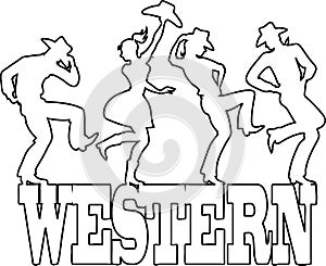 Western dancing and music