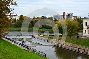 Western Dvina River and Kirov Bridge