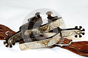 Western Fancy Spurs and Leathers