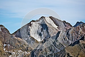 Western flank of Peak Enfer 3082 m in Spanish Pyrenees photo