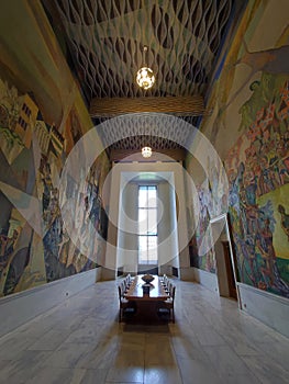 The Western Gallery The Storstein room Inside Oslo Town hall, Oslo, Norway