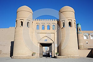 Western gate (Ata Darvoza) in Khiva