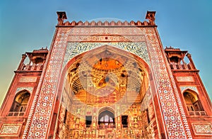 Western Gate of Sikandra Fort in Agra - Uttar Pradesh, India