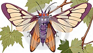 Western Grapeleaf Skeletonizer Moth grape vines habitat