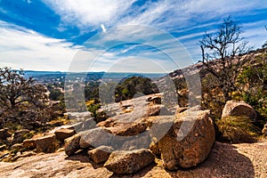 Western Landscape of Enchanted Rock, Texas. photo