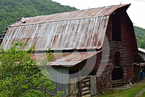 Western NC mountain old rural farm barn